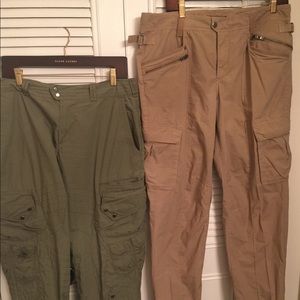 2pair of Ralph Lauren RLX slim fit cargos